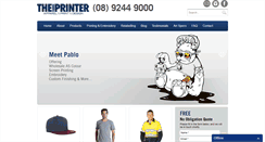 Desktop Screenshot of fabricprinter.com.au